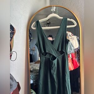 Ribbed Fitted Criss Cross Back Dress